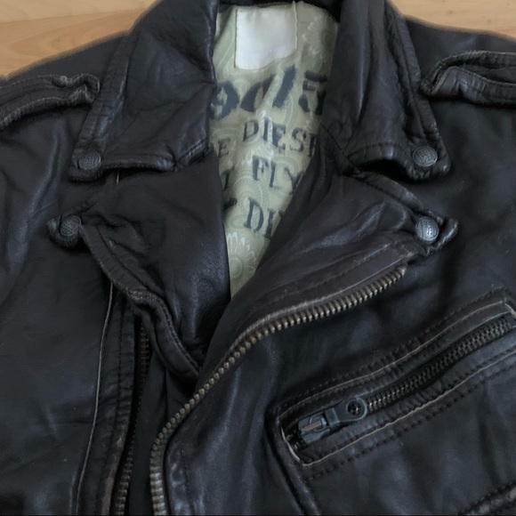 Vintage Diesel Leather Vest - Picture 4 of 7